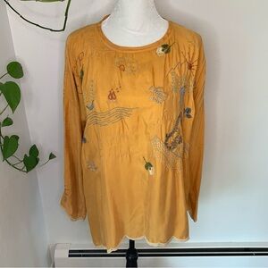 NWOT Johnny Was Biya “Camp More” Blouse Size L